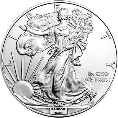 1 oz American Eagle Silver Bullion Coin - Mixed Dates