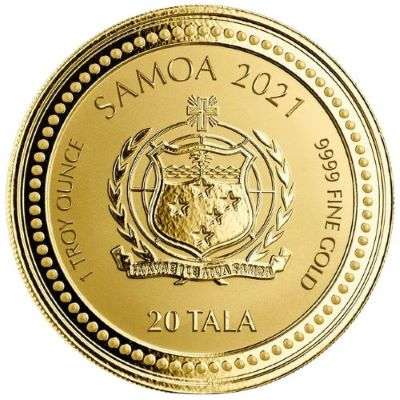 1 oz 2021 Samoa Alpha & Omega Gold Coin
