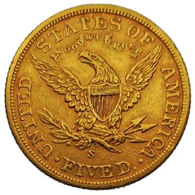 1902 S USA Liberty Head Five Dollar Gold Coin