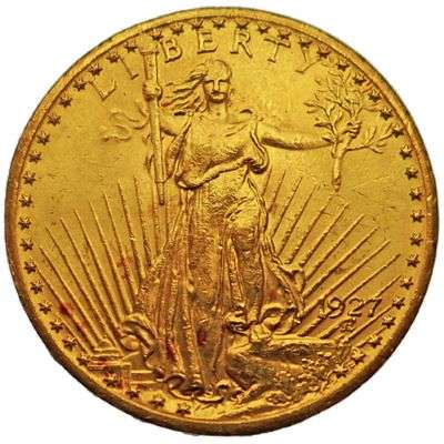 1927 USA Saint Gaudens Twenty Dollar Gold Coin