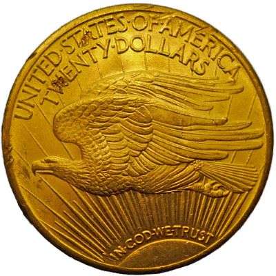 1924 USA Saint Gaudens Twenty Dollar Gold Coin