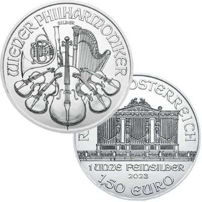 1 oz 2023 Austrian Philharmonic Silver Bullion Coin - 500 oz Monster box