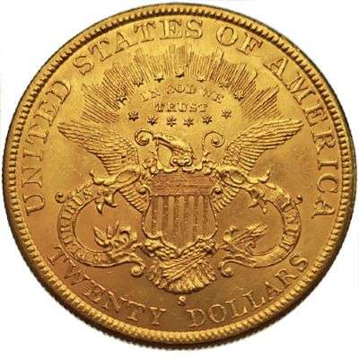 1898 S USA Liberty Head Twenty Dollar Gold Coin