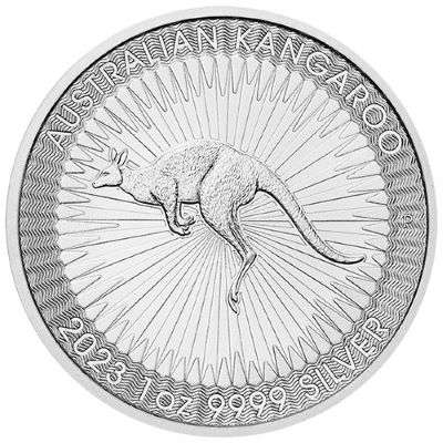 1 oz 2023 Australian Kangaroo Silver Bullion Coin- QEII