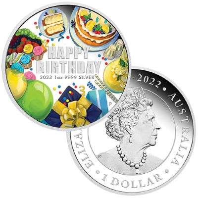 1 oz 2023 Happy Birthday Silver Proof Coin