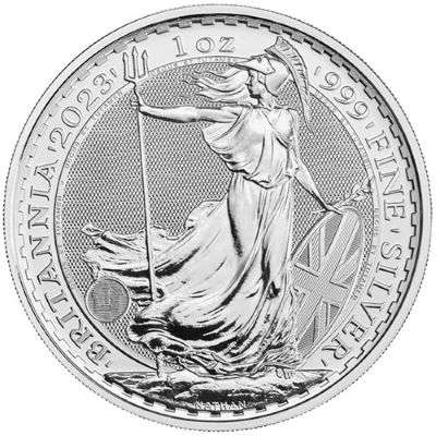 1 oz 2023 Great Britain Britannia Silver Bullion Coin - King Charles effigy