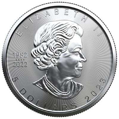 1 oz 2023 Canadian Maple Leaf Silver Bullion coin - QEII
