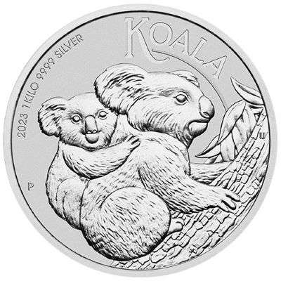 1 kg 2023 Australian Koala Silver Bullion Coin - QEII