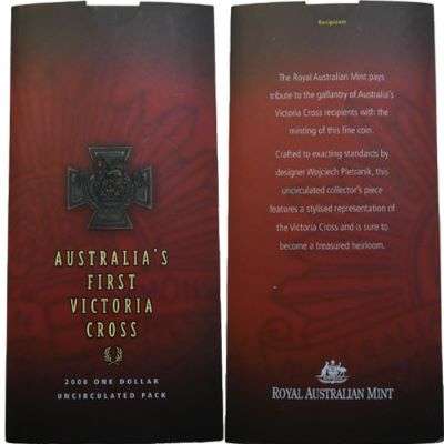 2000 Australia's First Victoria Cross Uncirculated One Dollar Coin