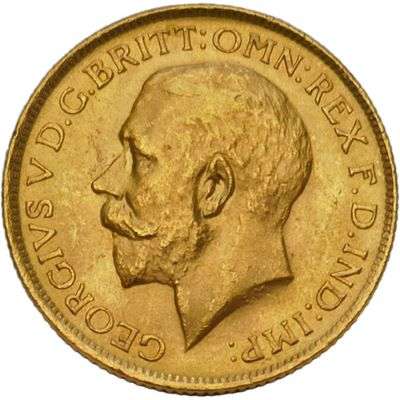 1915 S Australia King George V St George Sovereign Gold Coin