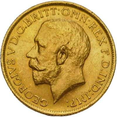 1912 S Australia King George V St George Sovereign Gold Coin