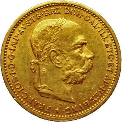 1905 Austria Franz Joseph I 20 Corona Gold Coin