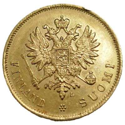 1904 L Russian Empire Finland 10 Markkaa Gold Coin