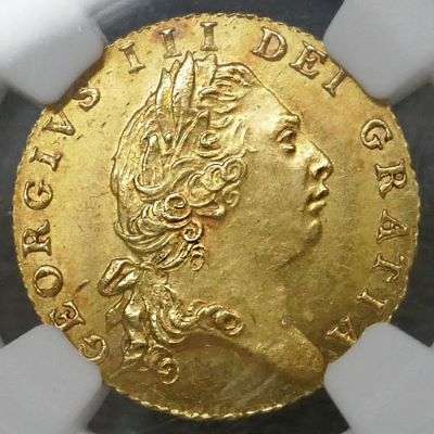 1803 Great Britain King George III Half-Guinea Gold Coin - NGC MS 63