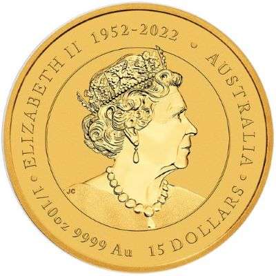1/10 oz 2024 Australian Year of the Dragon Gold Bullion Coin