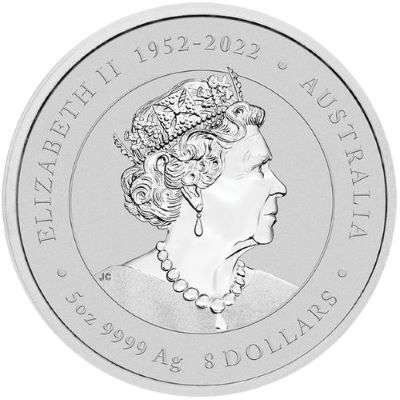 5 oz 2024 Australian Year of the Dragon Silver Bullion Coin