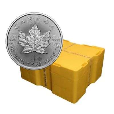 1 oz 2024 Canadian Maple Leaf Silver Bullion Coin - 500 oz Monster Box
