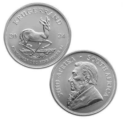 1 oz 2024 South Africa Krugerrand Silver Bullion coin - 500 oz Monster Box