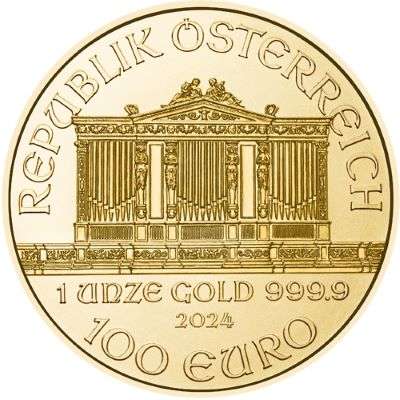 1 oz 2024 Austrian Philharmonic Gold Bullion Coin