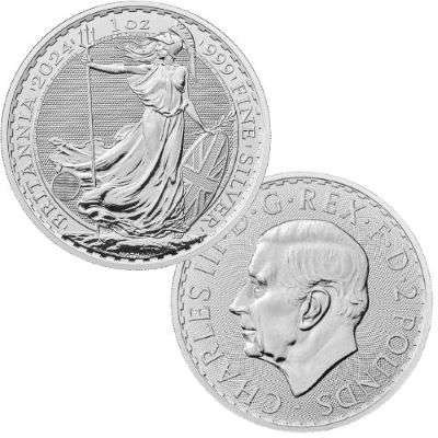 1 oz 2024 Great Britain Britannia Silver Bullion Coin - 500 oz Monster Box
