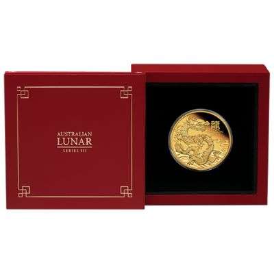 1/4 oz 2024 Australian Year of the Dragon Gold Proof Coin