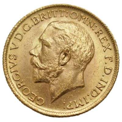 1911 S Australia King George V St George Sovereign Gold Coin