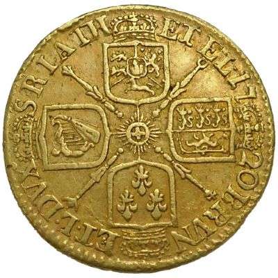 1720 Great Britain King George I Fourth Bust Guinea Gold Coin