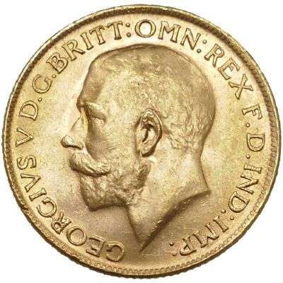 1927 P Australia King George V St George Sovereign Gold Coin