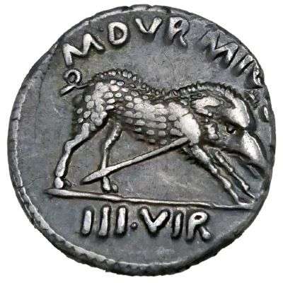 19-18 BC Ancient Rome Imperial - Caesar Augustus - Denarius Silver Coin
