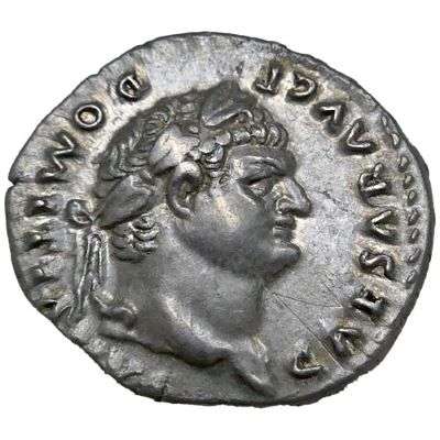 77-78 AD Ancient Rome Imperial - Domitian as Caesar under Vespasian - Silver Denarius
