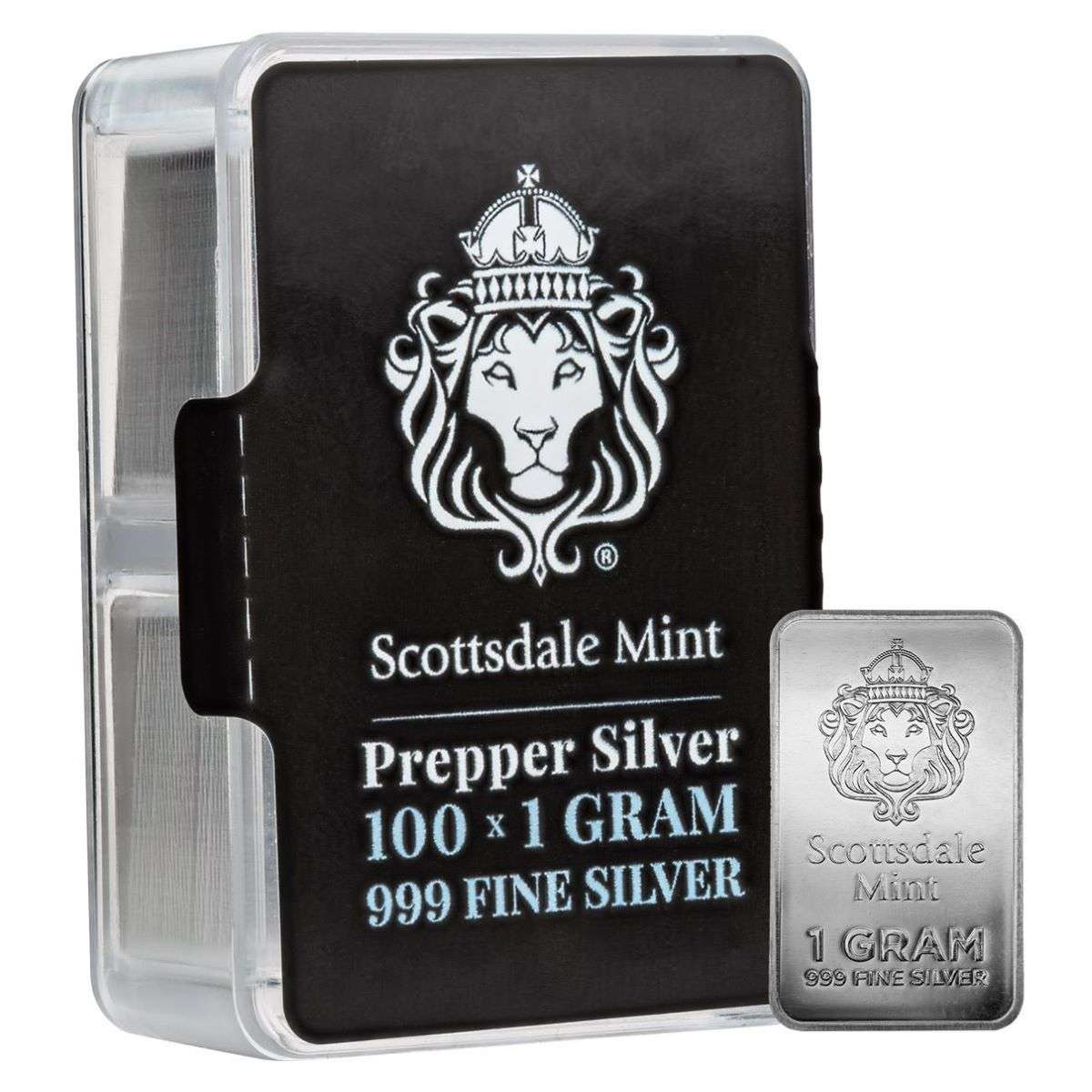 100 g (100 x 1g) Scottsdale Prepper Silver Bullion Minted Bar