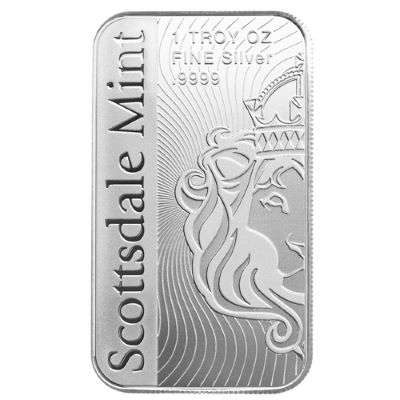 1 oz Scottsdale Mint Vortex Silver Bullion Bar