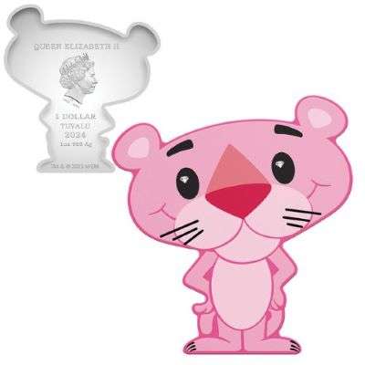 1 oz 2024 Australian 60th Anniversry of the Pink Panther Minted Coin