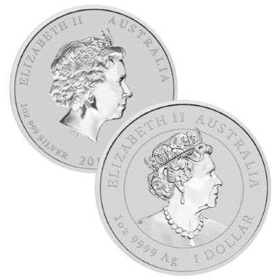 1 oz Australian Lunar Silver Coins - Mixed Dates - QEII (1996 to 2024)