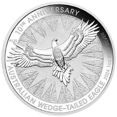 1 oz 2024 Australian Wedge-tailed Eagle Silver Bullion Coin