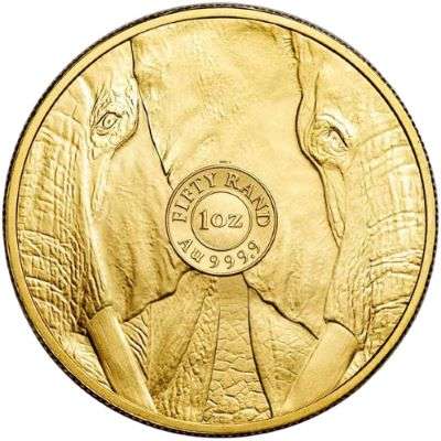 1 oz 2024 South Africa Big Five Elephant Gold Bullion Coin