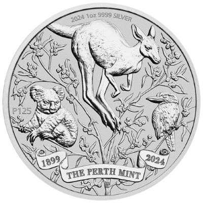 1 oz 2024 The Perth Mint 125th Anniversary Silver Bullion Coin