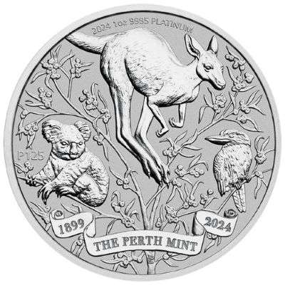 1 oz 2024 The Perth Mint 125th Anniversary Platinum Bullion Coin