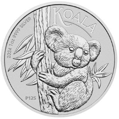 1 oz 2024 Australian Koala Silver Bullion Coin 
