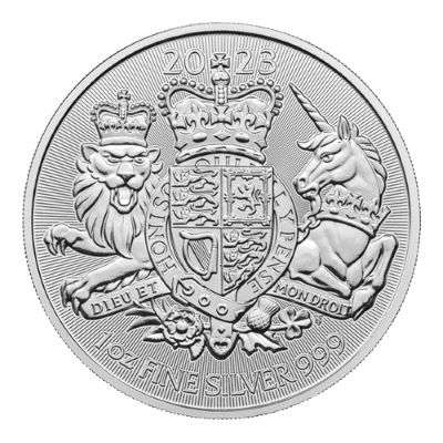 1 oz 2023 Great Britain Royal Arms Silver Bullion Coin - KCII
