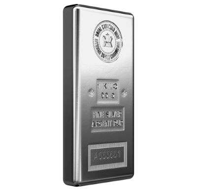 1 kg Royal Canadian Mint Silver Bullion Cast Bar