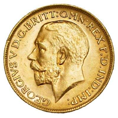 1920 P Australia King George V St George Sovereign Gold Coin