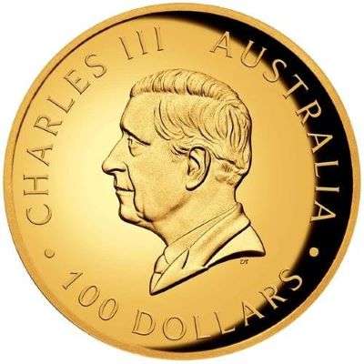 1 oz 2024 Australian Kangaroo High Relief Gold Proof Coin