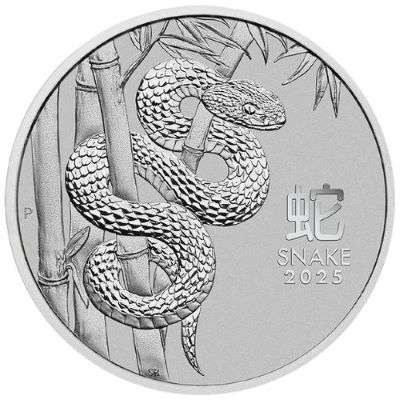 1/2 oz 2025 Australian Year of the Snake Silver Bullion Coin