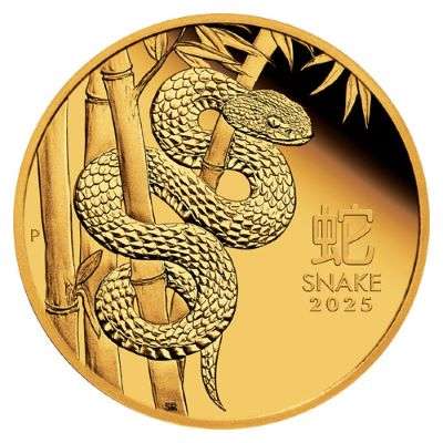 1/4 oz 2025 Australian Year of the Snake Gold Proof Coin