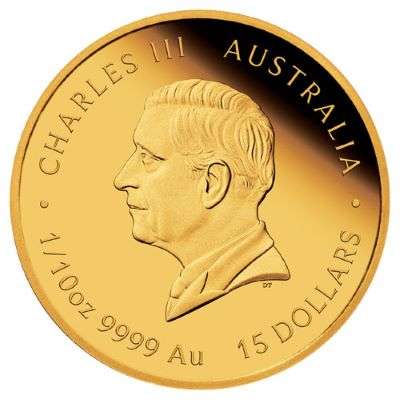 1/10 oz 2025 Australian Year of the Snake Gold Proof Coin