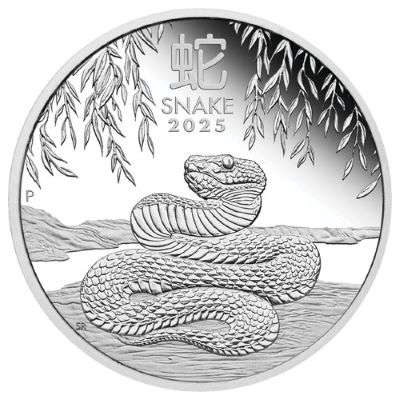 1 oz 2025 Australian Year of the Snake Silver Proof Coin