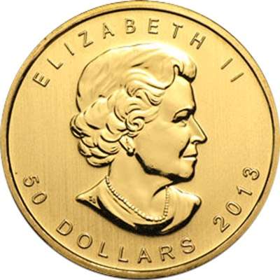 1 oz Canadian Maple Leaf Gold Bullion Coin - QEII - Mixed Dates