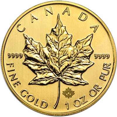 1 oz Canadian Maple Leaf Gold Bullion Coin - QEII - Mixed Dates