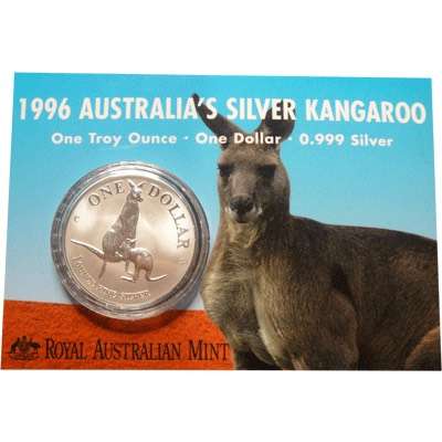 1 oz 1996 $1 Silver Kangaroo (Frosted UNC)